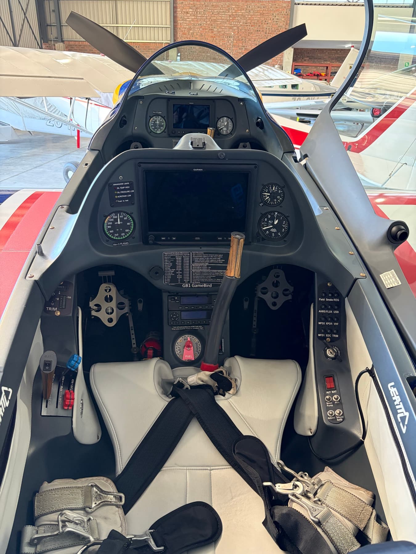 An unidentified aircraft cockpit