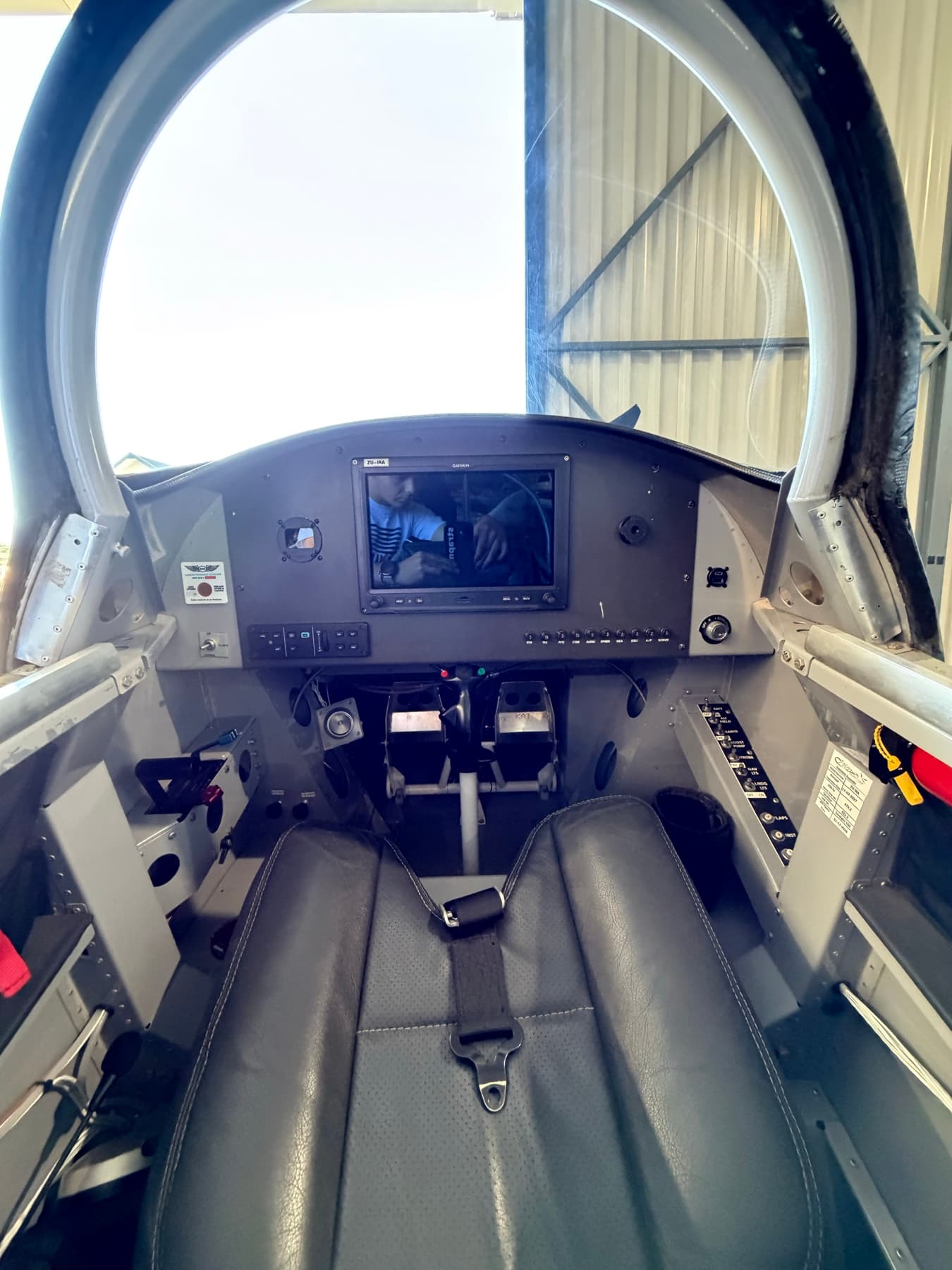 An unidentified aircraft cockpit