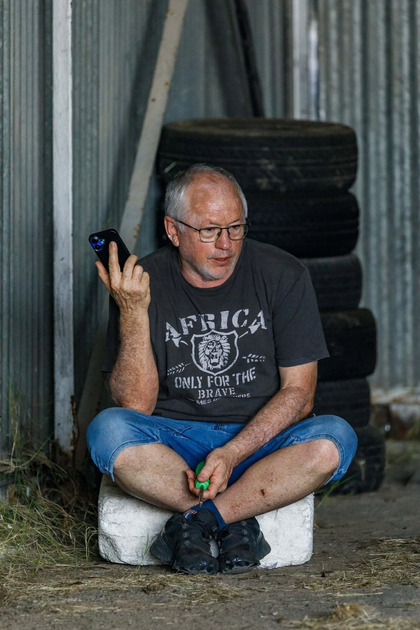 Mark on the phone