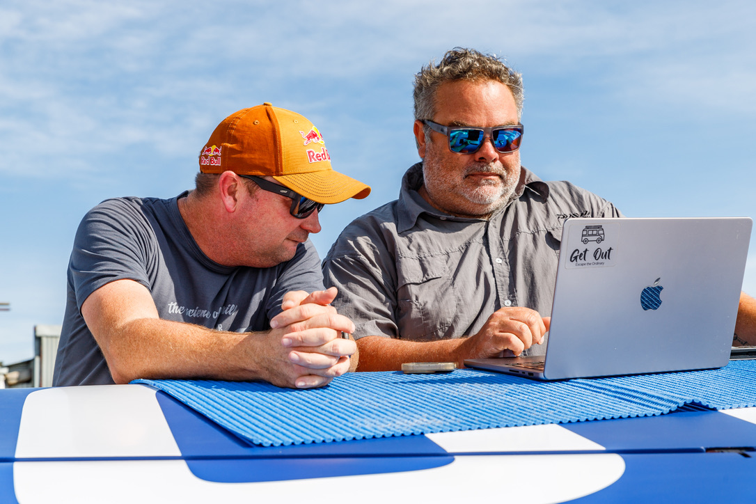 Patrick Davidson and Greg Ritz planning